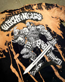 Frankie Double Warrior Bleach Drip Tee by riot1394