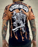 Frankie Double Warrior Bleach Drip Tee by riot1394
