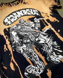 Frankie Double Warrior Bleach Drip Tee by riot1394