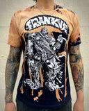 Frankie Double Warrior Bleach Drip Tee by riot1394
