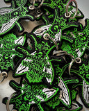 Frankie Embroidered Fly Keychains (Glow-in-the-Dark)