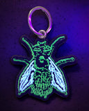 Frankie Embroidered Fly Keychains (Glow-in-the-Dark)