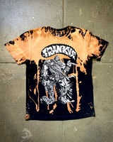 Frankie Double Warrior Bleach Drip Tee by riot1394