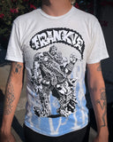 Frankie Double Warrior Color Bleach Drip Tee by riot1394