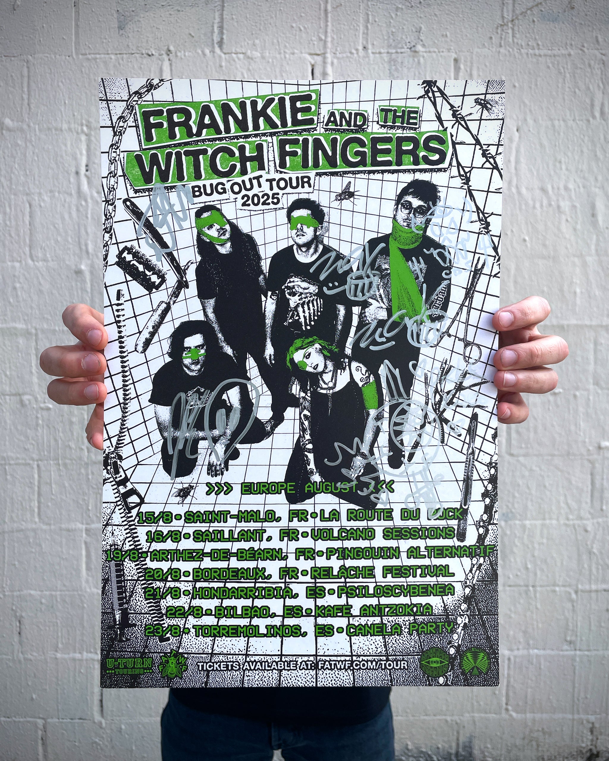 Frankie Signed European Tour Poster August 2025 – Church of Pickle