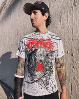 Frankie "Monster Rocker" Splatter Tee by LEGFARMER (Red)