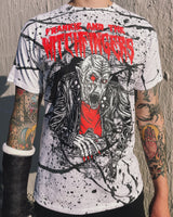 Frankie "Monster Rocker" Splatter Tee by LEGFARMER (Red)