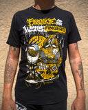 Frankie Moan Suffer Black + Gold Tee by Ezra Syahdian