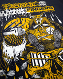 Frankie Moan Suffer Black + Gold Tee by Ezra Syahdian