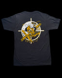 Frankie Moan Suffer Black + Gold Tee by Ezra Syahdian
