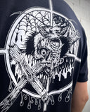 Frankie Moan Suffer Black + White Discharge Tee by Ezra Syahdian