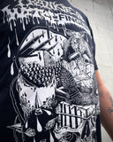 Frankie Moan Suffer Black + White Discharge Tee by Ezra Syahdian