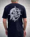 Frankie Moan Suffer Black + White Discharge Tee by Ezra Syahdian