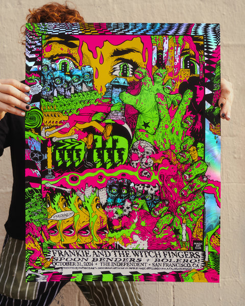 Frankie Foil SF Halloween Poster by Magic Art Club