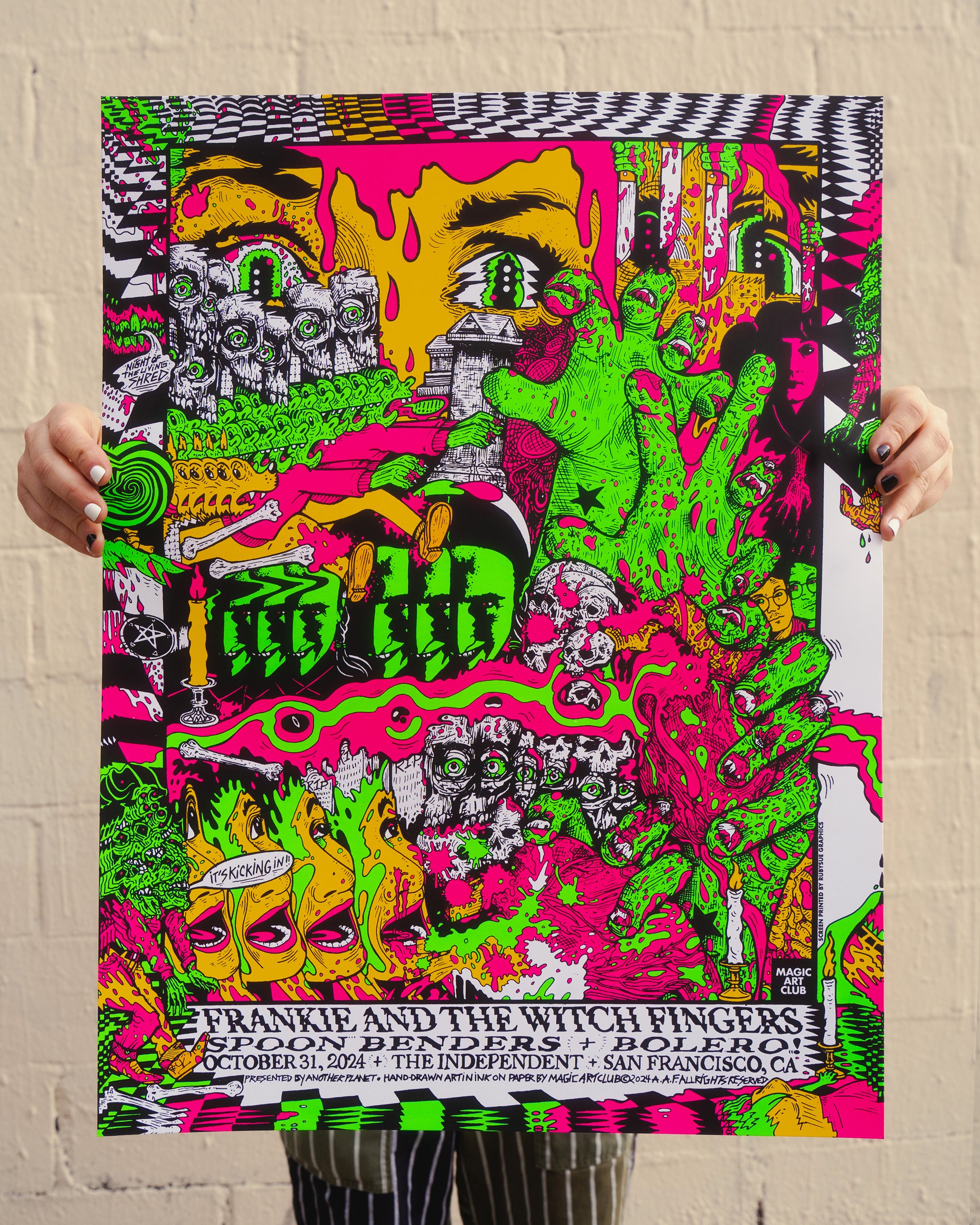 Frankie SF Halloween 2024 Poster by Magic Art Club – Church of Pickle