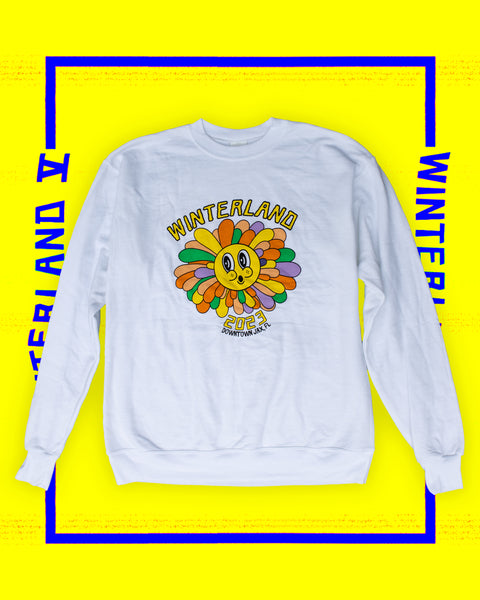 Winterland White Crewneck Sweatshirt